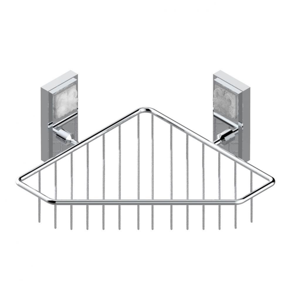 Large corner soap basket, wall mounted