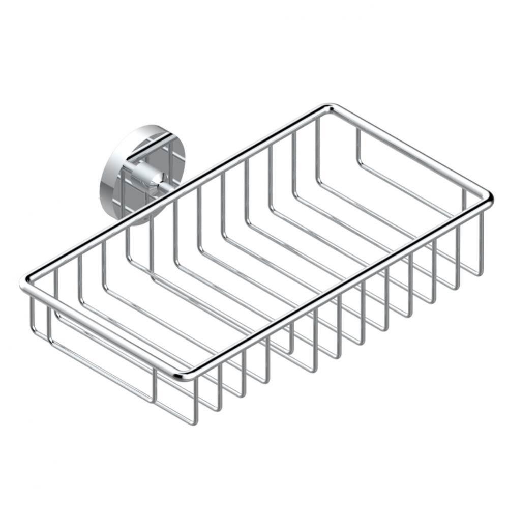 Soap and sponge holder, wall mounted