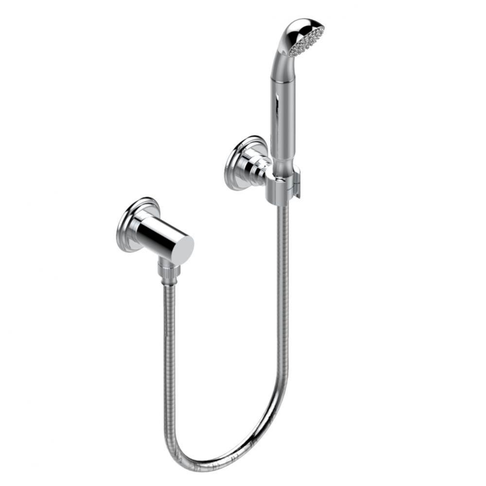 Wall mounted handshower with separate fixed hook