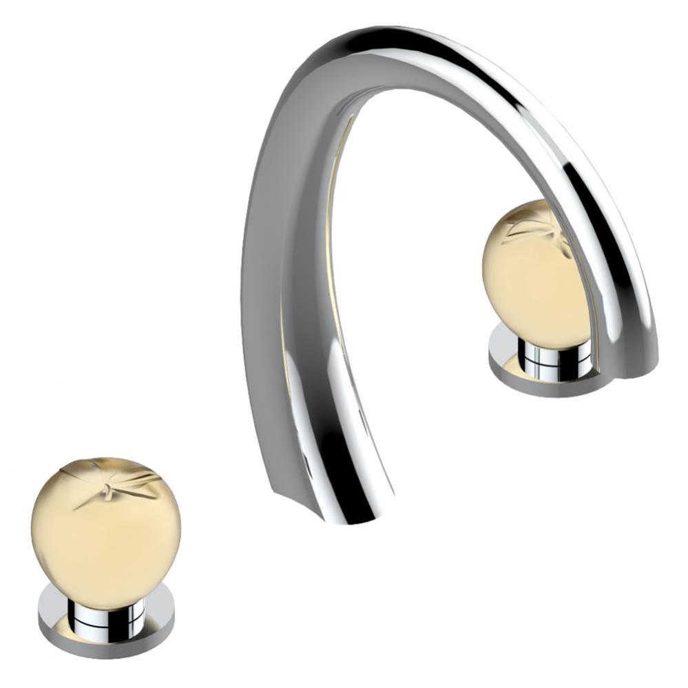 Roman tub set with 3/4'' valves