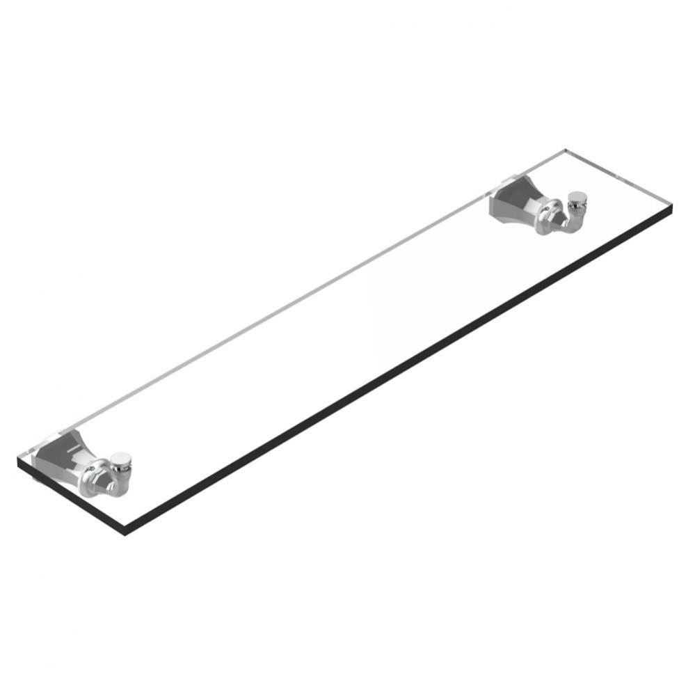 Glass shelf with brackets