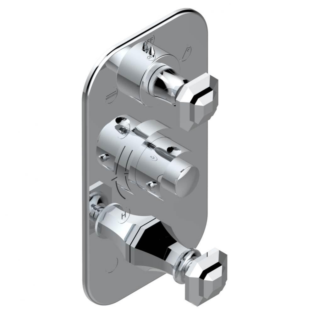 Trim for thg thermostat with 2-way diverter and on/off control, rough part supplied with fixing bo