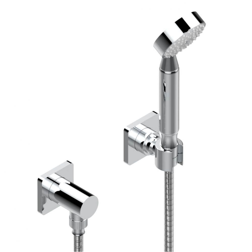 Wall mounted handshower with separate fixed hook