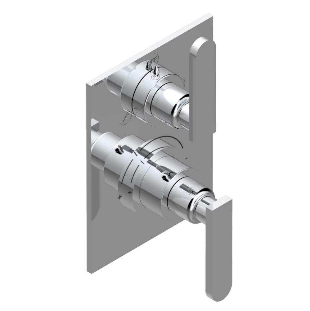 Trim for thg thermostat with 2-way diverter, rough part supplied with fixing box ref. 5 500AE/US