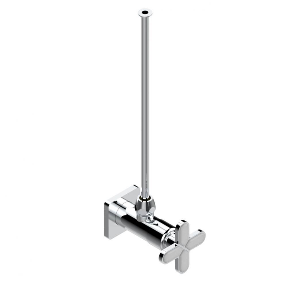 Angle supply valve with 3/8'' adaptor set for toilet