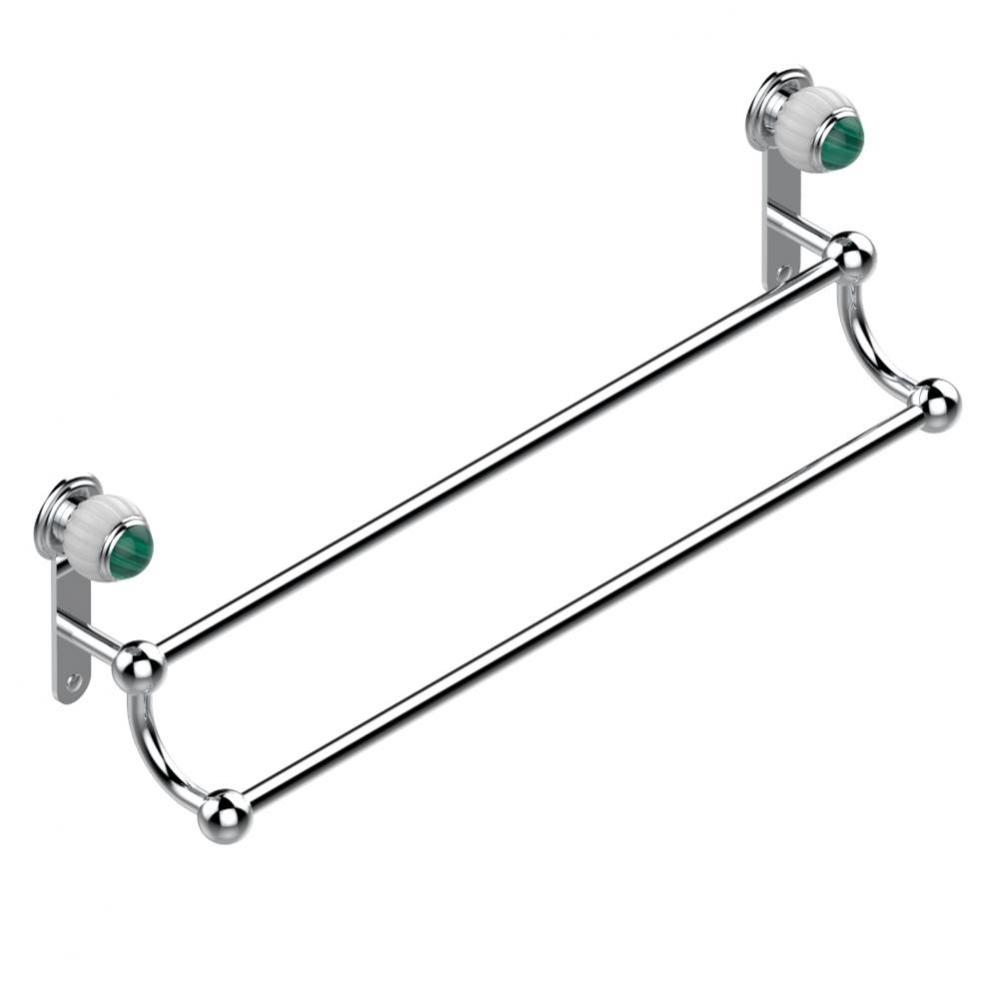 Double towel bar, 24'' long