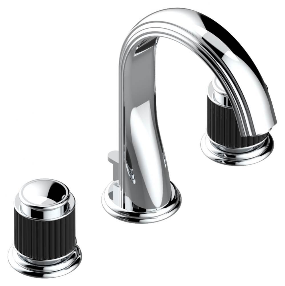 Widespread lavatory set with drain