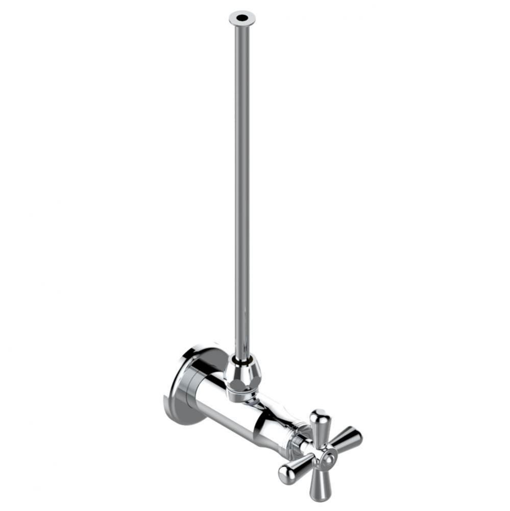 Angle supply valve with 3/8'' adaptor set for toilet