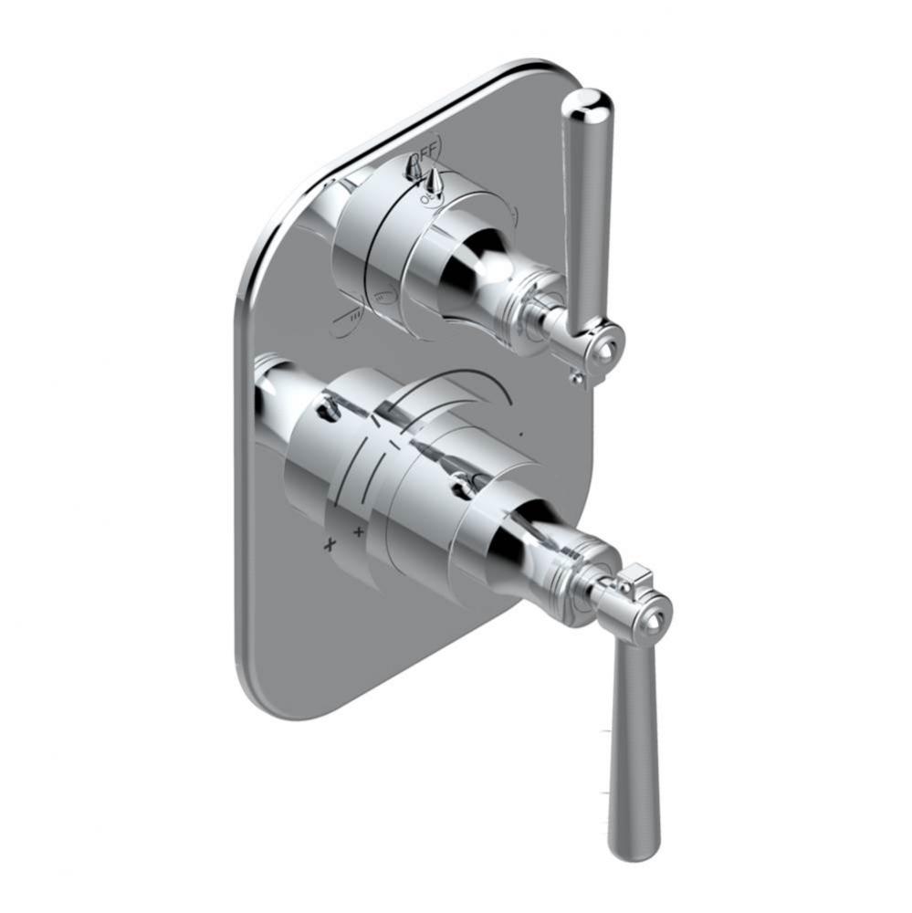 Trim for thg thermostat with 2-way diverter, rough part supplied with fixing box ref. 5 500AE/US