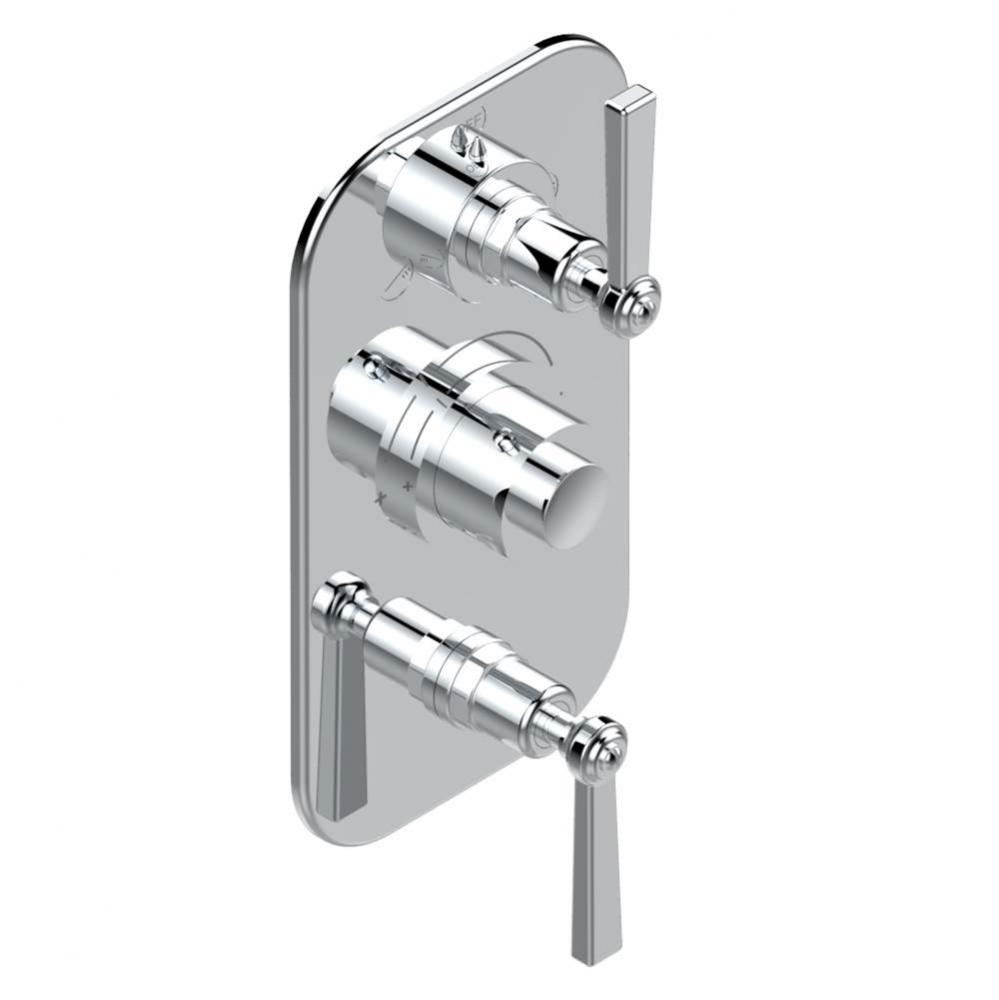 Trim for thg thermostat with 2-way diverter and on/off control, rough part supplied with fixing bo