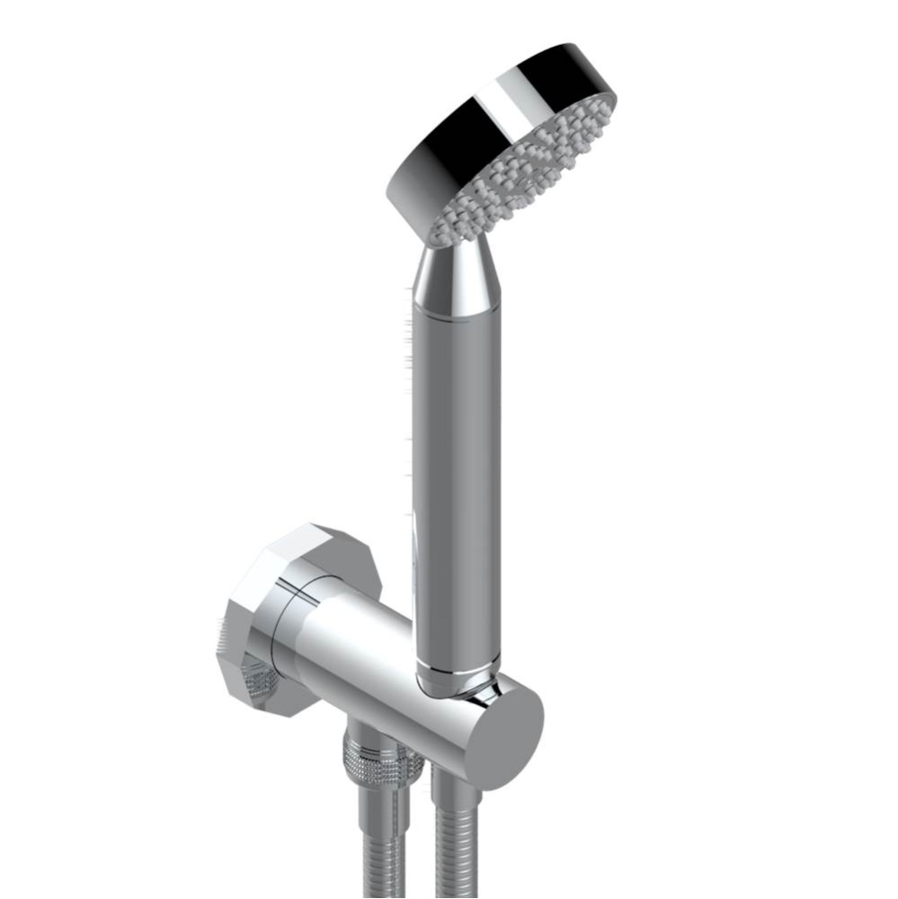 Wall mounted handshower with integrated fixed hook