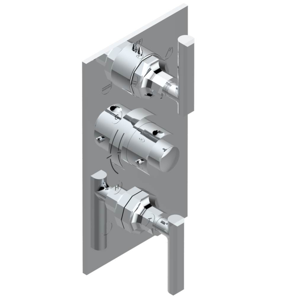 Trim for thg thermostat with 2-way diverter and on/off control, rough part supplied with fixing bo