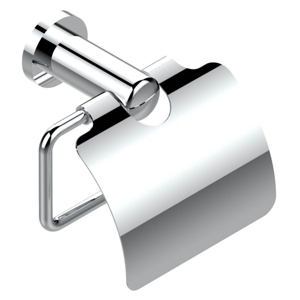Toilet paper holder, single mount with cover
