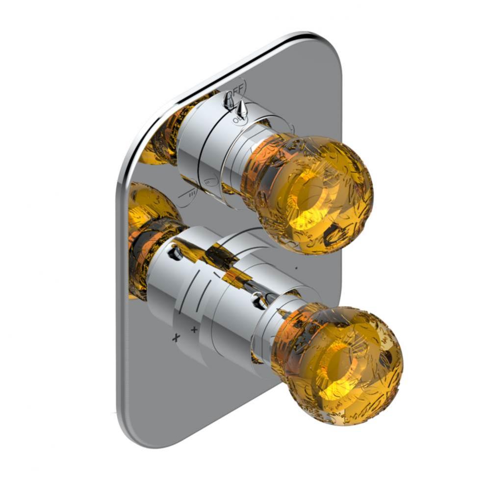 Trim for thg thermostat with 2-way diverter, rough part supplied with fixing box ref. 5 500AE/US