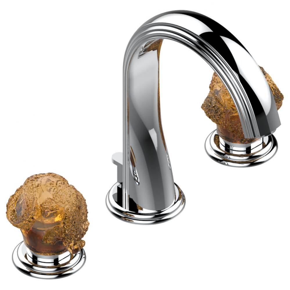 Widespread lavatory set with drain