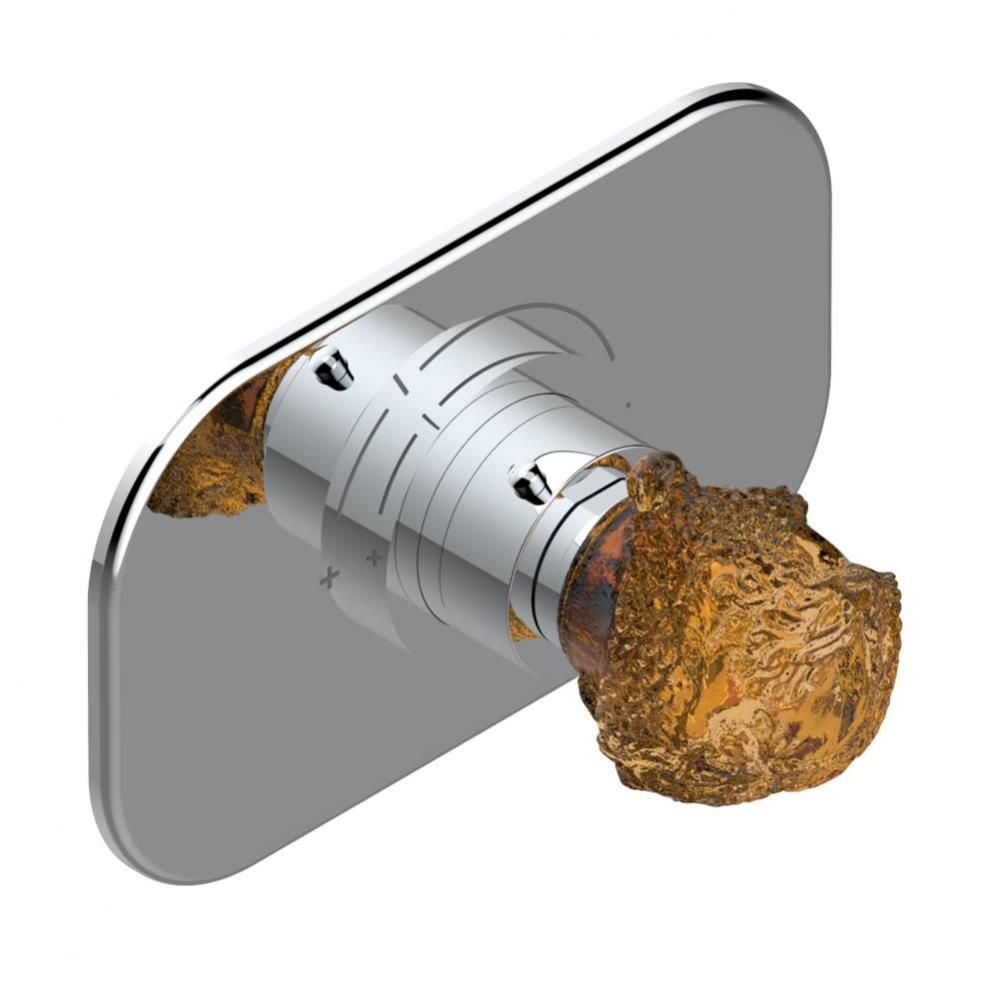 Trim for THG thermostatic valve, rough part supplied with fixing box ref.5 200AE/US