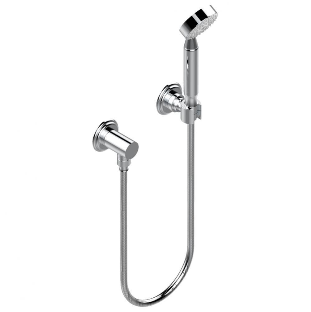 Wall mounted handshower with separate fixed hook