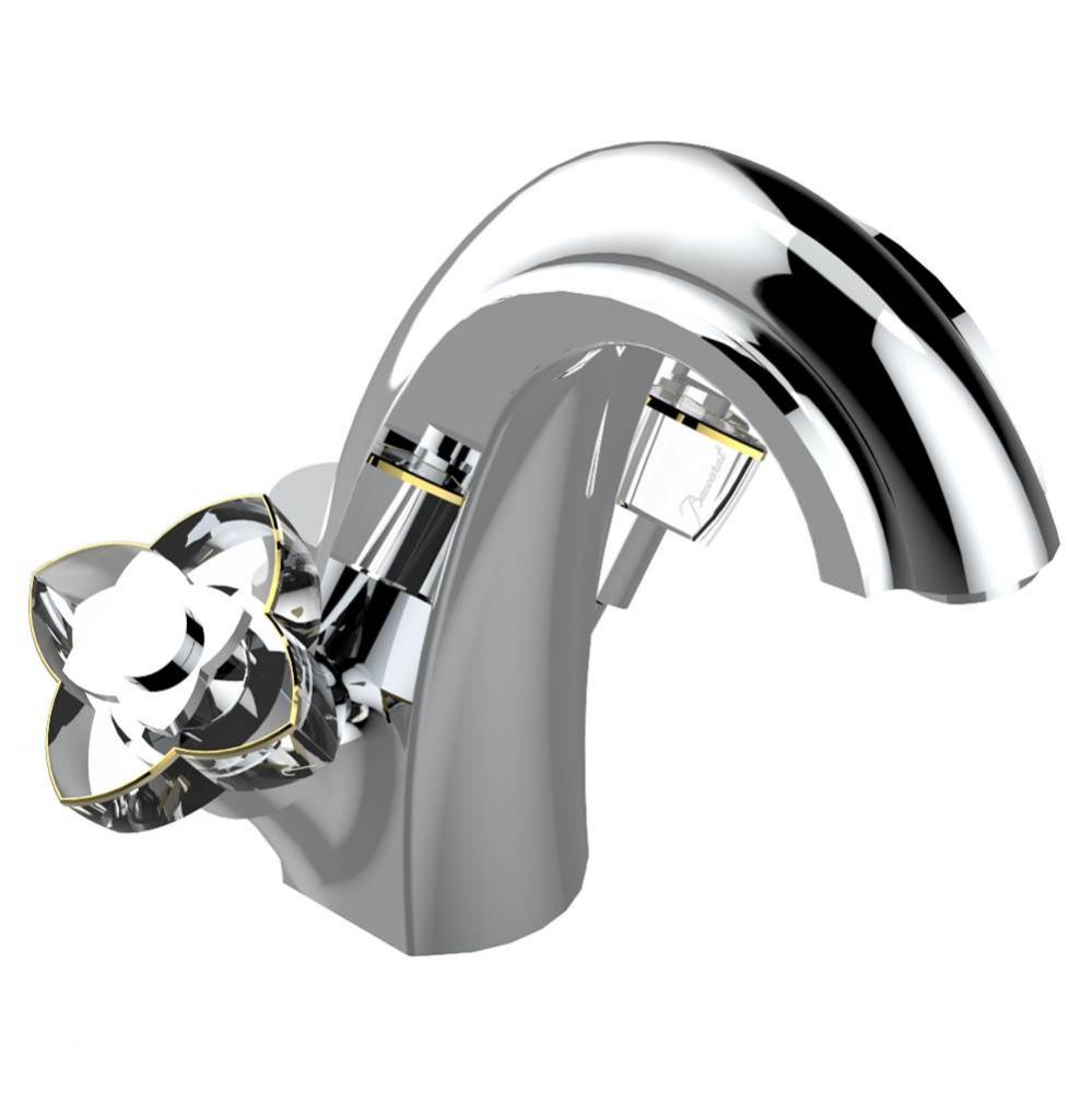 Single hole lavatory set with drain