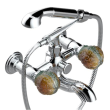 THG U5A-13B/US-A02 - Exposed Tub Filler With Cradle Handshower, Wall Mounted