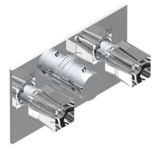 THG U6F-5401BEH-A02 - Trim For Thg Thermostat With 2 Valves Ref. 5 401ahm/us Rough Part Supplied With Fixing Box, Item T