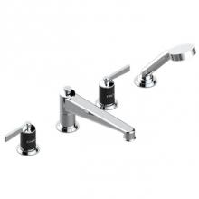 THG G2M-112BSGUS-A08 - Roman Tub Set With Diverter Spout And Handshower, 3/4'' Valves