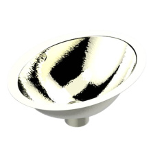 THG GB2-22/BP-B01 - Oval Hand Basin, 15 7/8'' x 11 3/4'', With Overflow And Flat Edge, To Fix Unde