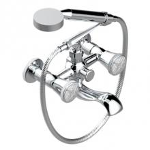 THG A4J-13B/US-A08 - Exposed Tub Filler With Cradle Handshower, Wall Mounted