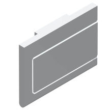 THG U7H-538AC-A08 - Toilet paper holder, single mount with cover
