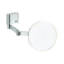 THG U7H-669C-A02 - Wall mounted Round Magnifying mirror (x5), double arm, Classe 1, LED illuminated with continuously