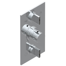 THG U7S-5540BE-A08 - Trim for THG thermostat 3 functions , with one off function and 2 outlets - rough part supplied wi