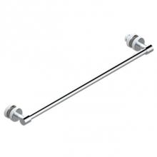 THG A4L-514V2-A02 - Towel Rail With One Rail For Glass Door With Knob On Side And Escutcheon The Other Side