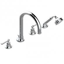 THG G7J-112BSGUS-A02 - Roman Tub Set With Diverter Spout And Handshower, 3/4'' Valves