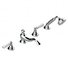 THG A04-112BSGUS-A02 - Roman tub set with divertor spout and handshower, 3/4'' valves
