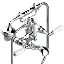 THG A04-13B/US-A02 - Exposed tub filler with cradle handshower, wall mounted