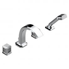 THG A2A-112BGUS-A02 - Roman tub set with divertor spout and handshower, 3/4'' valves