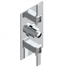 THG A2B-5400BE-A02 - Trim for THG thermostatic valve 2 volume controls, rough part supplied with fixing box ref. 5 400A
