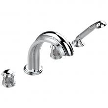 THG A2G-112BSGUS-A02 - Roman tub set with divertor spout and handshower, 3/4'' valves