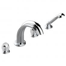 THG A2H-112BSGUS-A02 - Roman tub set with divertor spout and handshower, 3/4'' valves