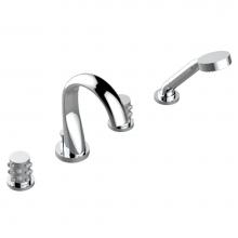 THG A2N-112BUS-A02 - Roman tub set with divertor spout and handshower, 3/4'' valves