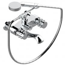 THG A2N-13B/US-A02 - Exposed tub filler with cradle handshower, wall mounted