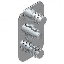 THG A2N-5540BE-A02 - Trim for thg thermostat with 2-way diverter and on/off control, rough part supplied with fixing bo