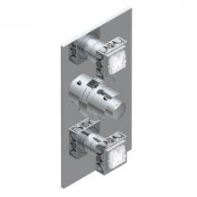 THG A2R-5400BE-A08 - Trim for THG thermostatic valve 2 volume controls, rough part supplied with fixing box ref. 5 400A