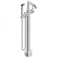 THG A35-6508S-A08 - Free-standing single lever bath mixer with handshower with Easyclean system