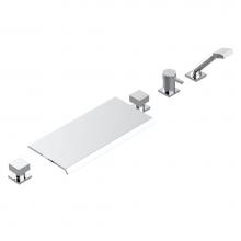 THG A38-1122/DUS-A02 - DECK MOUNTED 2 VALVES ROMAN TUB SET WITH HANDSPRAY AND MIXING VALVE