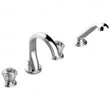 THG A41-112BUS-A08 - Roman tub set with divertor spout and handshower, 3/4'' valves