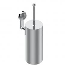 THG A42-4720C-A08 - Metal toilet brush holder with brush with cover wall mounted