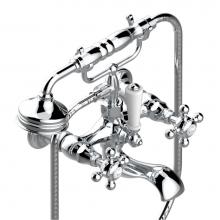 THG A52-13B/US-A02 - Exposed tub filler with cradle handshower, wall mounted