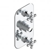 THG A52-5400BE-A08 - Trim for THG thermostatic valve 2 volume controls, rough part supplied with fixing box ref. 5 400A