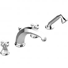 THG A54-112BSGBHUS-A02 - Roman tub set with high divertor spout and handshower, 3/4'' valves