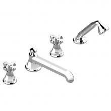 THG A54-112BSGUS-A08 - Roman tub set with divertor spout and handshower, 3/4'' valves